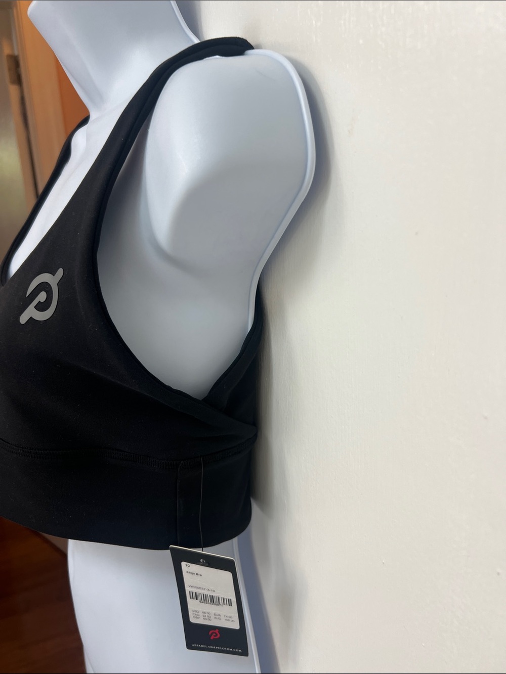 Lululemon Align Reversible Bra *Light Support, A/B cup, Black/Black, Size 10 NWT - Picture 6 of 16
